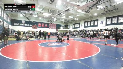115 lbs Cons. Round 2 - Maddox Jones, Team Puma vs Michael Juan, War Room Wrestling Club