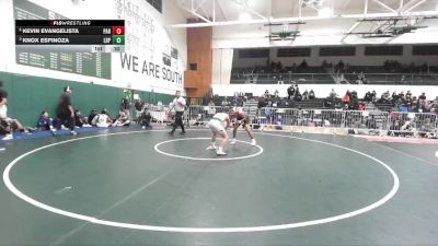 126 lbs 3rd Place Match - Knox Espinoza, Long Beach Poly vs Kevin Evangelista, Paramount