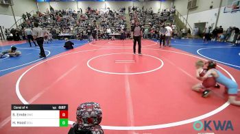 52 lbs Consi Of 4 - Sebastian Emde, Battlefield Wrestling Club vs Hudson Hood, Collinsville Cardinal Youth Wrestling