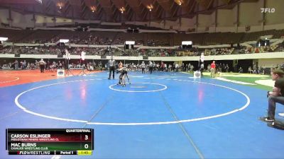 National 6-8 85 Quarterfinal - Carson Eslinger, Midlothian Miners Wrestling Cl vs Mac Burns, Cavalier Wrestling Club