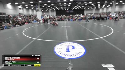 75 lbs Cons. Round 3 - Ethan Poe, California vs Colt Davidson, South Dakota