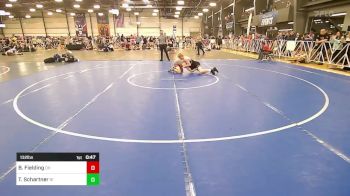 132 lbs Consi Of 32 #1 - Brogan Fielding, OH vs Tyler Schartner, RI