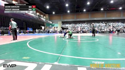 195 lbs Consi Of 8 #1 - Jacob Carvalho, Wright Wrestling Academy vs Wesley Graham, Burns Oregon