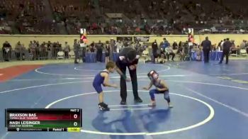 37 lbs Cons. Round 4 - Braxson Bas, Topeka Blue Thunder vs Nash Leisinger, Choctaw Ironman