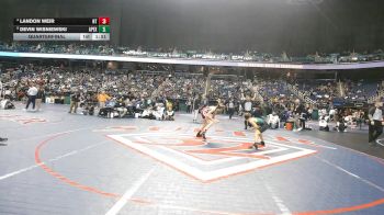 8A 106 lbs Quarterfinal - Devin Wisniewski, Apex vs Landon Weir, Northwest Guilford High School