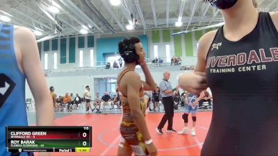 115 lbs Round 2 (6 Team) - Joseph Heigel, Florida Scorpions vs BreElla Wakkinen, Riverdale WC