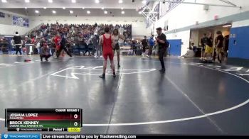 132 lbs Champ. Round 1 - Joshua Lopez, Fullerton vs Brock Kenney, Laguna Hills Hawkeye WC