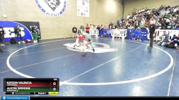 152 lbs Semifinal - Austin Simmons, Bakersfield vs Kayson Valencia, Centennial
