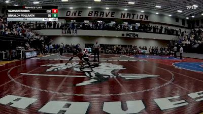 126 lbs Round 1 (16 Team) - Braylon Vollrath, St Francis School vs Samson Dobbs, Commerce Hs