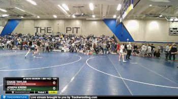 100 lbs Champ. Round 2 - Chase Taylor, Riverton Wolf Pack Wrestling vs Joseph Krebs, GC Junior Wrestling Club