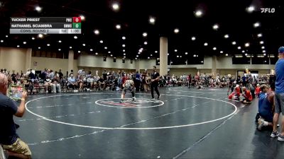 80 lbs Cons. Round 2 - Nathaniel Sciambra, Brother Melchior Wrestling Clu vs Tucker Priest, PWC