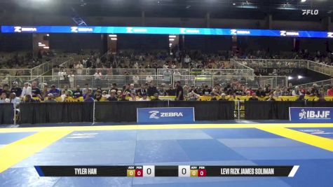 Levi Rizk James Soliman vs Tyler Han 2025 Pan Kids Jiu-Jitsu IBJJF Championship