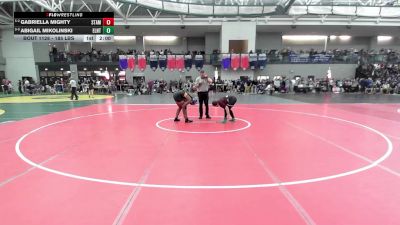 185 lbs Round Of 16 - Gabriella Mighty, Stamford vs Abigail Mikolinski, East Lyme/Norwich Tech