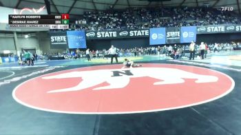 Girls 3A 130 lbs Quarterfinal - Desirae Juarez, Southridge (Girls) vs Kaitlyn Roberts, Kent Meridian (Girls)