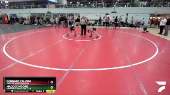 81 lbs Quarterfinal - Maddox Moore, Great Neck Wrestling Club vs Gennaro Calvani, Cavalier Wrestling Club