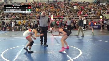 106 lbs Cons. Round 3 - Savannah Dillon, Chesapeake Wrestling Club vs Nyxon Oberjohann, Unaffiliated