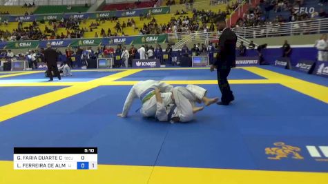 GABRIEL FARIA DUARTE COSTA vs LUDISON FERREIRA DE ALMEIDA 2023 Brasileiro Jiu-Jitsu IBJJF