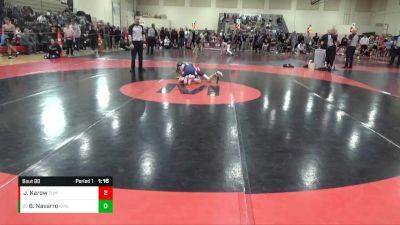 78 lbs Cons. Round 4 - Breken Navarro, KMS vs Jonah Karow, Zumbrota-Mazeppa