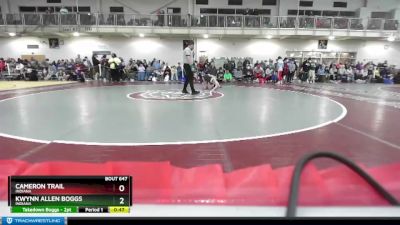 126 lbs Cons. Round 2 - Cameron Trail, Indiana vs Kwynn Allen Boggs, Indiana