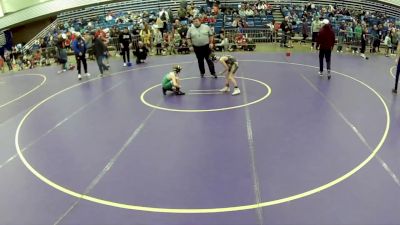 10U Boys - 67 lbs Champ. Round 1 - Owen Dilts, Yorktown Wrestling Club vs Liam Heaton, The Fort Hammers Wrestling