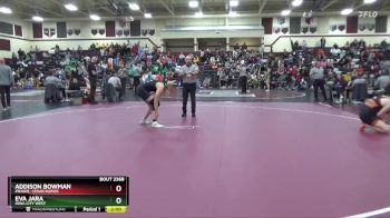 170 lbs 9th Place Match - Addison Bowman, Prairie, Cedar Rapids vs Eva Jara, Iowa City West