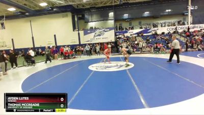 165 lbs Cons. Round 3 - Thomas McCreadie, University Of Dubuque vs Ayden Lutes, Wabash