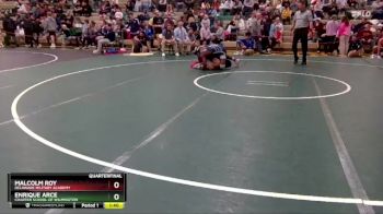 157 lbs Quarterfinal - Malcolm Roy, Delaware Military Academy vs Enrique Arce, Charter School Of Wilmington