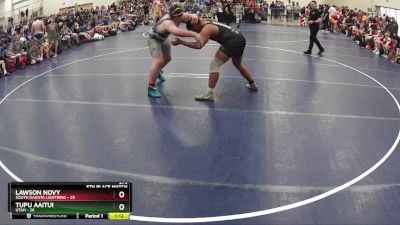 275 lbs Finals (8 Team) - Tupu Aaitui, Utah vs Lawson Novy, South Dakota Lightning