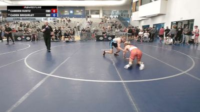 132 lbs Cons. Quarters - Camden Kuntz, Fighting Squirrels Wrestling Club vs Caden Briquelet, Sunkids