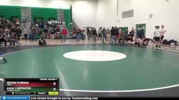 106 lbs Champ. Round 1 - Kash Carpenter, Lander Valley vs Devon Furman, Cody