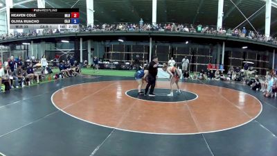 207 lbs Heaven Cole, Michigan Red vs Olivia Ruacho, California Red