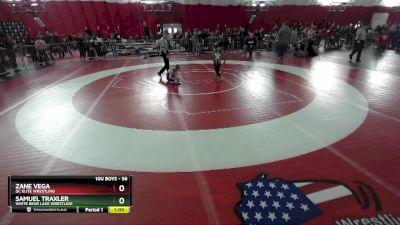 56 lbs Quarterfinal - Samuel Traxler, White Bear Lake Wrestling vs Zane Vega, DC Elite Wrestling