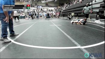 110 lbs Consolation - Stetson Cook, Harrah Little League Wrestling vs Jaxson Jett, Division Bell Wrestling