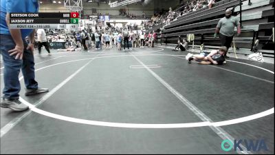 110 lbs Consolation - Stetson Cook, Harrah Little League Wrestling vs Jaxson Jett, Division Bell Wrestling
