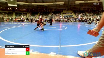 80 lbs Consi Of 8 #2 - Jayceion Jones, Tulsa North Mabee Stampede vs Bryan Hodshire, HURRICANE WRESTLING ACADEMY