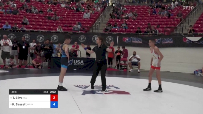 41 kg Semis - Thiago Silva, Red Wave Wrestling vs Keegan Bassett, Young