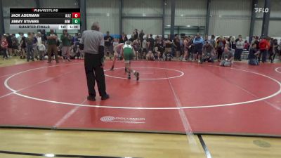 125 lbs Quarterfinal - Jack Aderman, Allegany vs Jimmy Stivers, New Castle