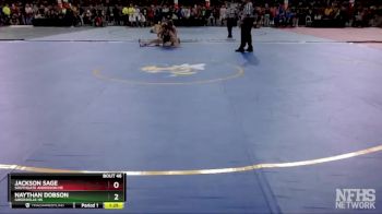 D2-165 lbs Champ. Round 1 - Naythan Dobson, Greenville HS vs Jackson Sage, Southgate Anderson HS