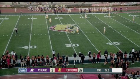 Replay: Ashland vs Ferris State | Sep 14 @ 6 PM