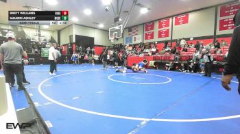 190 lbs Semifinal - Brett Williams, Rogers High School Boys vs Jakarri Ashley, Muskogee
