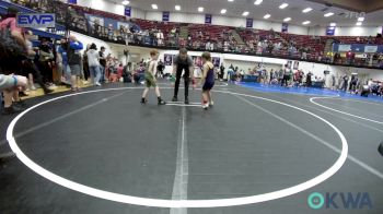 52 lbs Consi Of 16 #2 - Dakota Hobson, Noble Takedown Club vs Coleman Baker, Tecumseh Youth Wrestling