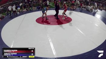 105 lbs Placement (16 Team) - Kamryn Mason, Washington 1 vs Sarahi Chavez, Oregon Red