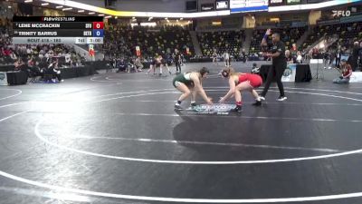 160 lbs Cons. Round 2 - Lene McCrackin, Simon Fraser University vs Trinity Barrus, Bethany