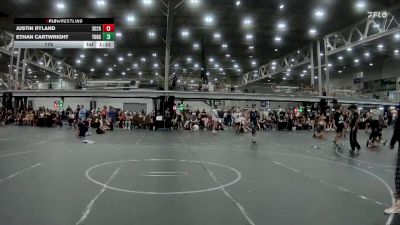 175 lbs Round 3 (8 Team) - Justin Ryland, Team 302 Gold vs Ethan Cartwright, TDWC Maniacs Blue & Gold