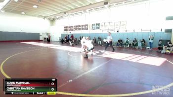 197 lbs Champ. Round 1 - Christian Davidson, Cuesta College vs Jason Marshall, Shasta College