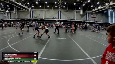 100 lbs Round 3 (6 Team) - Joey Dentato, Buxton vs Nathaniel Edson, CTWHALE