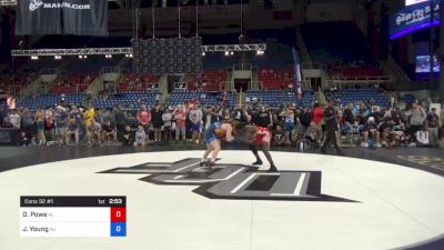 145 lbs Cons 32 #1 - Daishun Powe, Alabama vs Jackson Young, New Jersey