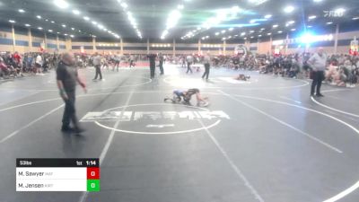 53 lbs Rr Rnd 1 - Makayela Sawyer, Mat Demon WC vs Mya Jensen, Kirtland