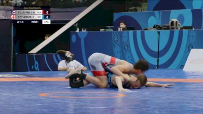 45 kg 1/2 Final - Nelson Villafane Iii, Puerto Rico vs Luka Dotiashvili, Georgia