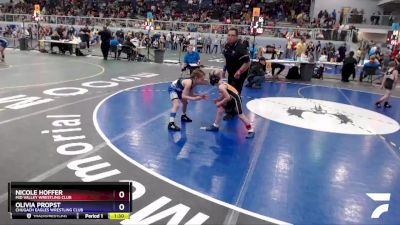 60 lbs Round 1 - Nicole Hoffer, Mid Valley Wrestling Club vs Olivia Propst, Chugach Eagles Wrestling Club